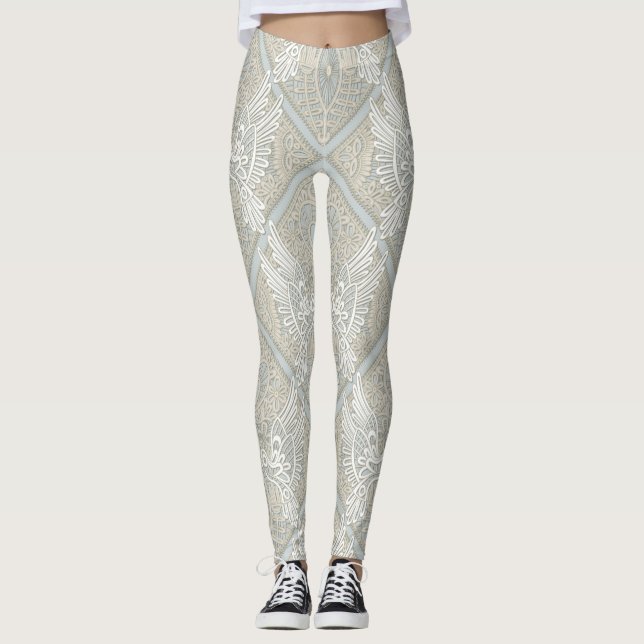 silver för kärlekfågelsnöre leggings (Framsida)
