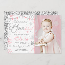 Silver för rosor för inbjudan för vinterOnederland