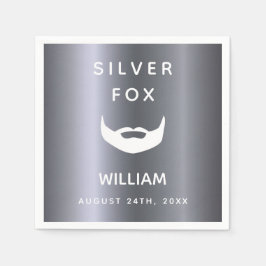 Silver fox födelsedagskalas manar killar pappersservett