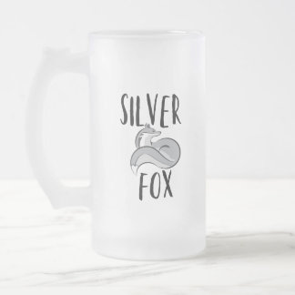 Silver Fox Frostat Ölglas