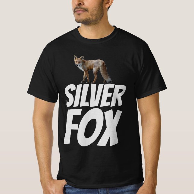 SILVER FOX manar pappa pepparpa T-shirts (Framsida)