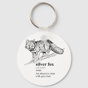 SILVER FOX NYCKELRING