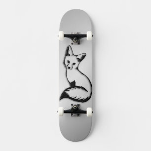 Silver Fox Old School Skateboard Bräda 18 Cm