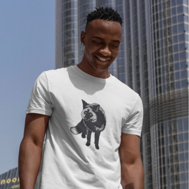 Silver Fox Realistisk T Shirt (Skapare uppladdad)