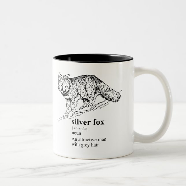 SILVER FOX Två-Tonad MUGG (Höger)