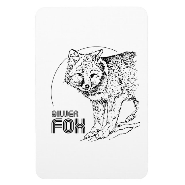 SILVER FOX VINTAGE MAGNET (Vertikal)