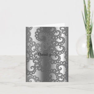 Silver Fractal Art Tack Kort