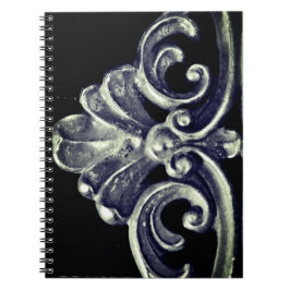 Silver Fransk Ram Anteckningsbok