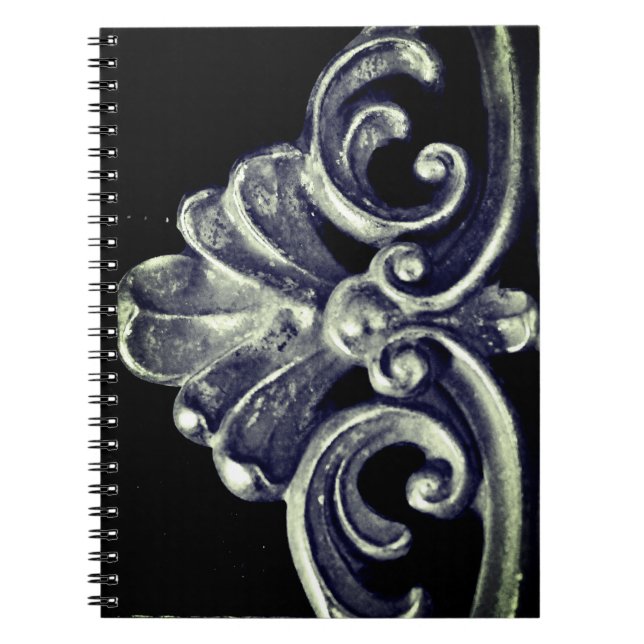 Silver Fransk Ram Anteckningsbok (Framsidan)