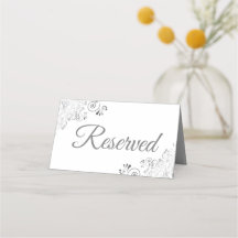 Silver Frills vid White Elegant bröllop Reserved