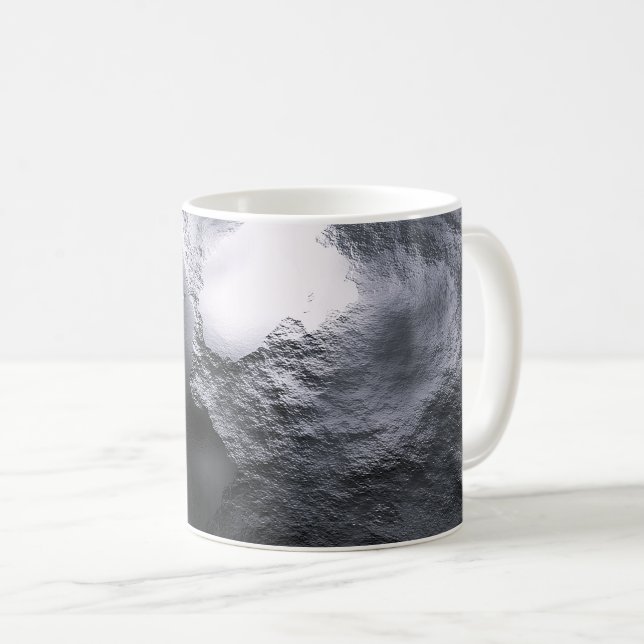 Silver Frost Abstrakt Kaffemugg (Framsida höger)
