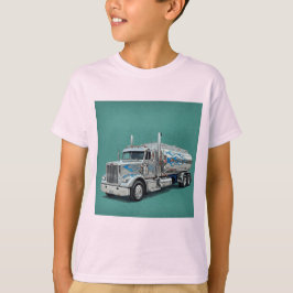 Silver Fuel Lastbil med Airbrushing, av Natasha Us T Shirt