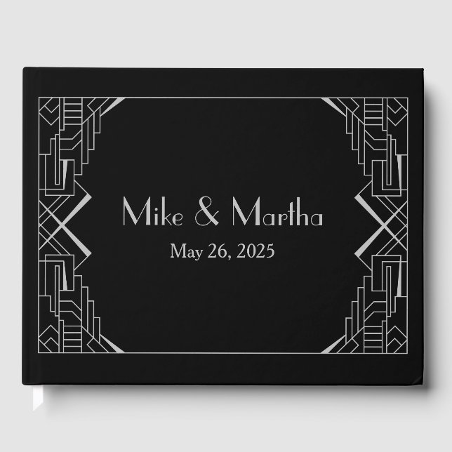 Silver Gatsby Guest Bok (Framsida)