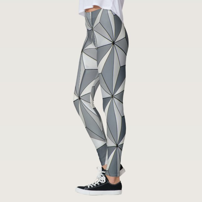 Silver Geo Design Leggings (Vänster)