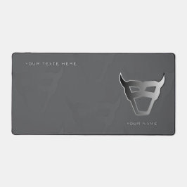 Silver Geometric Bull Pro Gamer Mousepad