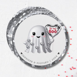 Silver Ghost Valentines design Mönster Julkort