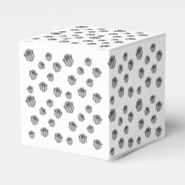 Silver Gift Boxes Elegant Holiday Premium Party Presentaskar