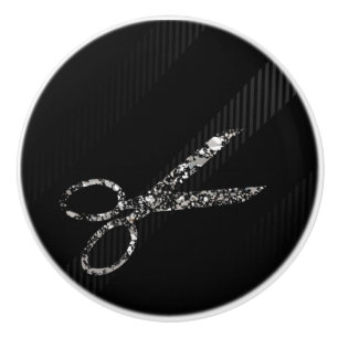 Silver Glam Glitter Sax Modern Chic Salong Knopp