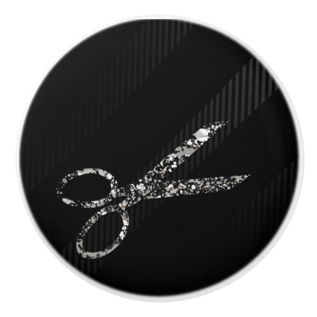 Silver Glam Glitter Saxar Moderna Eleganta Salong Knopp (Framsidan)