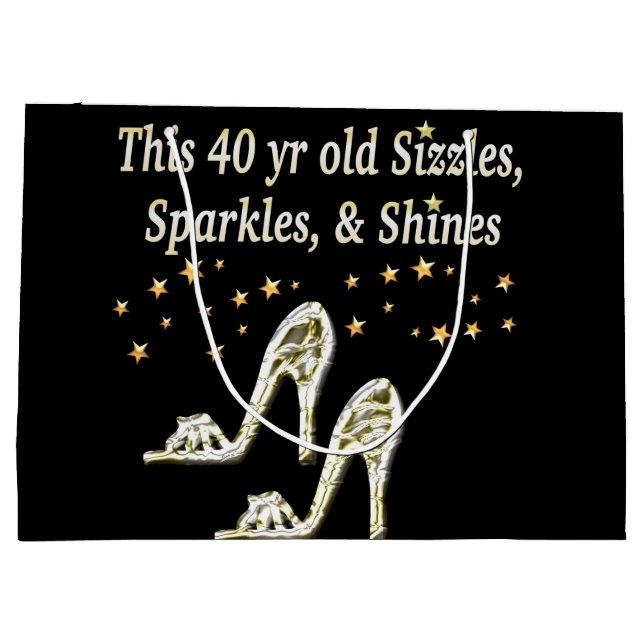 SILVER GLAMOROUS 40:E BIRTHDAG-KONSTRUKTION (Baksidan)