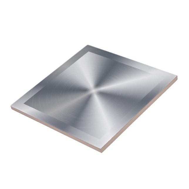 Silver Glänsande Metallisk Design Rostfritt Stål U Kakelplatta (Sidan)