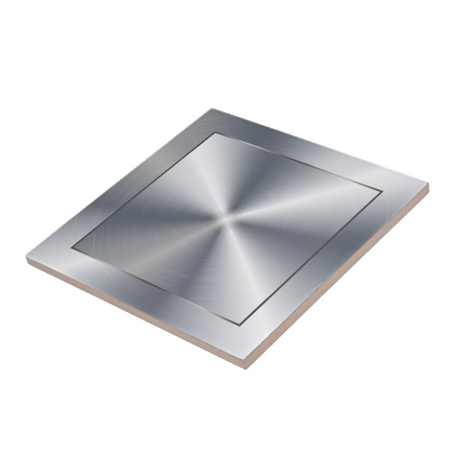 Silver Glänsande Metallisk Design Rostfritt Stål U Kakelplatta (Sidan)