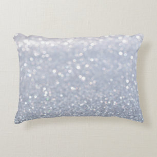 silver glitter abstraktens bakgrund i  prydnadskudde