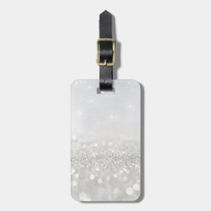 Silver Glitter Bagagebricka