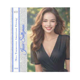 Silver Glitter Band Autograf Notepad Anteckningsblock