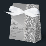 Silver Glitter Bat mitzvah Presentaskar<br><div class="desc">Det fantastiska Bat mitzvah tacket för silver glitter och diamanter som ni föredrar skulle vara perfekt för er händelse. Det skulle vara underbart för ett godis station, för ett tack till bord eller för varje ställe med en tjänst. Se till att du beställer tillräckligt för alla dina gäster. Det ingår...</div>
