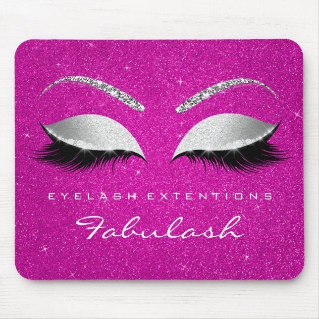 Silver Glitter, Beauty Shock rosa Lash Musmatta (Framsidan)