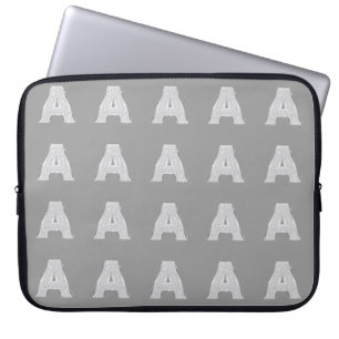 SILVER GLITTER BREV A LAPTOP FODRAL