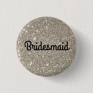 Silver Glitter Bridesmaid Knapp