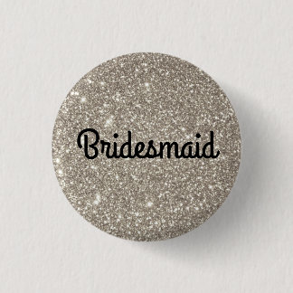 Silver Glitter Bridesmaid Knapp
