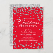 Silver Glitter Confetti Röda julen Helgdag