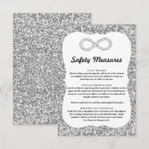 Silver Glitter Diamond Oändliga Säkerhetsåtgärder