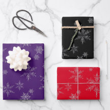 Silver Glitter Disted Snöflingor jul