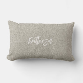 Silver Glitter Elegant Lyx NAME Chic Dekor Lumbarkudde