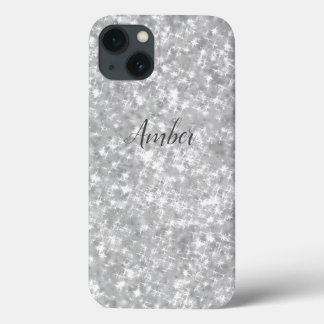 Silver Glitter Elegant Personlig