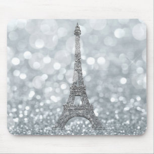Silver Glitter Gnista Paris Eiffeltornet Glam Musmatta