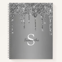 Silver Glitter Gnistra Drivfolie Monogram Namn