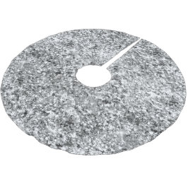 Silver Glitter Gnistra Julgransmatta Borstad Polyester