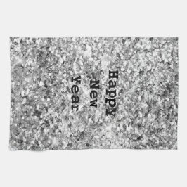 Silver Glitter Gnistra Kökshandduk