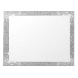Silver Glitter Gnistra Metall Metallic look Anteckningsblock