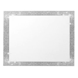 Silver Glitter Gnistra Metall Metallic look Anteckningsblock