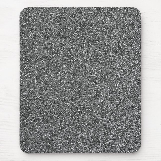 Silver Glitter Gnistra Mus Pad Musmatta (Framsidan)