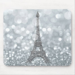 Silver Glitter Gnistra Paris Eiffeltornet Glam Musmatta