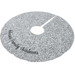 Silver glitter gnistrar svart vitt Personlig Julgransmatta Borstad Polyester