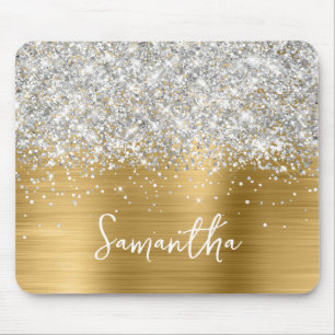 Silver Glitter Gold Glam Namn Musmatta
