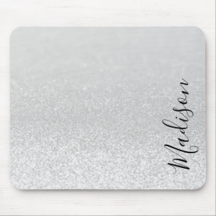 Silver Glitter Ljus Personlig Muschad för Musmatta